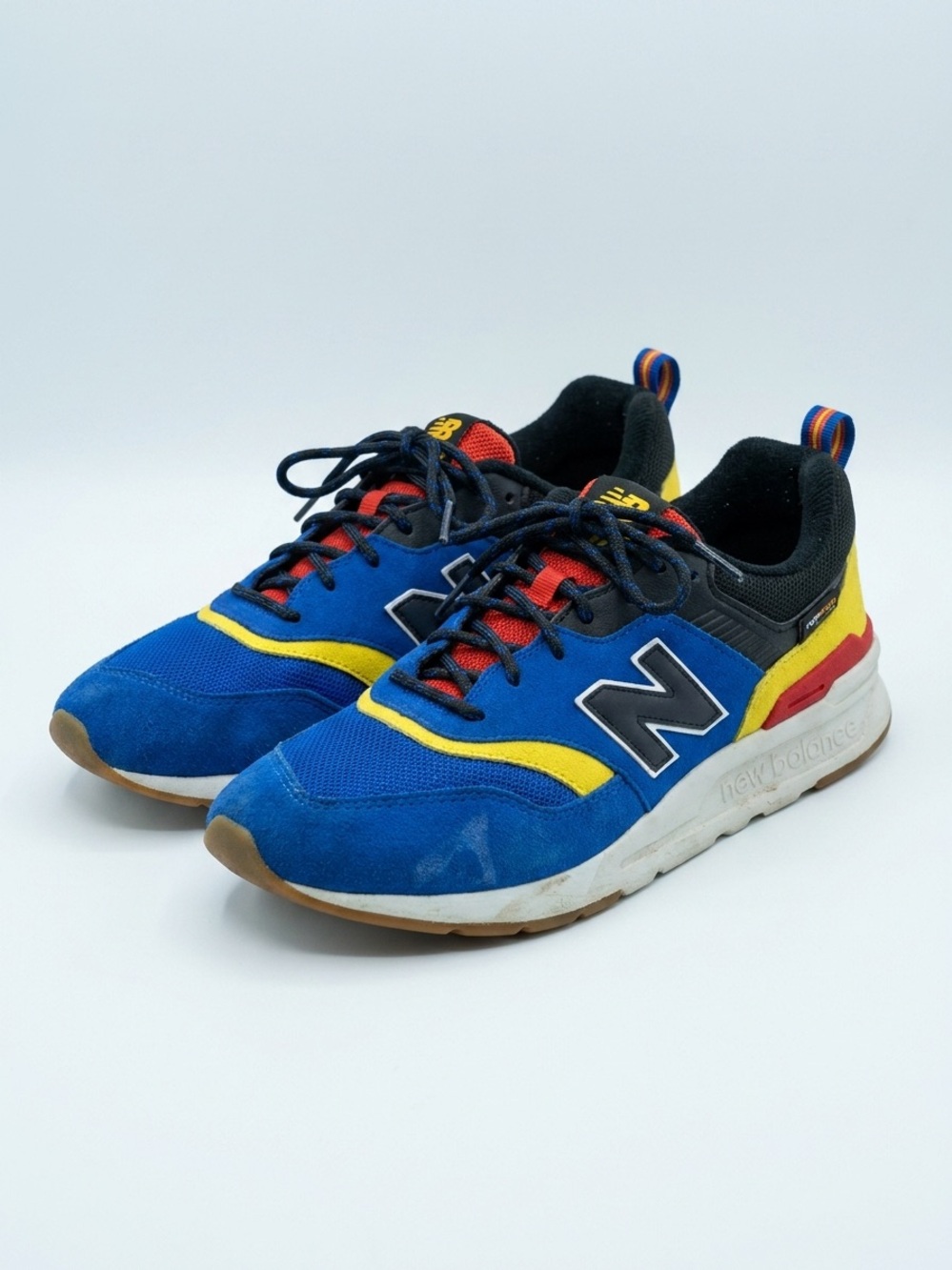 Vintage New Balance Blue, Black & Pink Athletic Sneakers